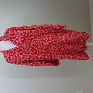 Charter Club Snowflake Cotton Long Sleep Shirt